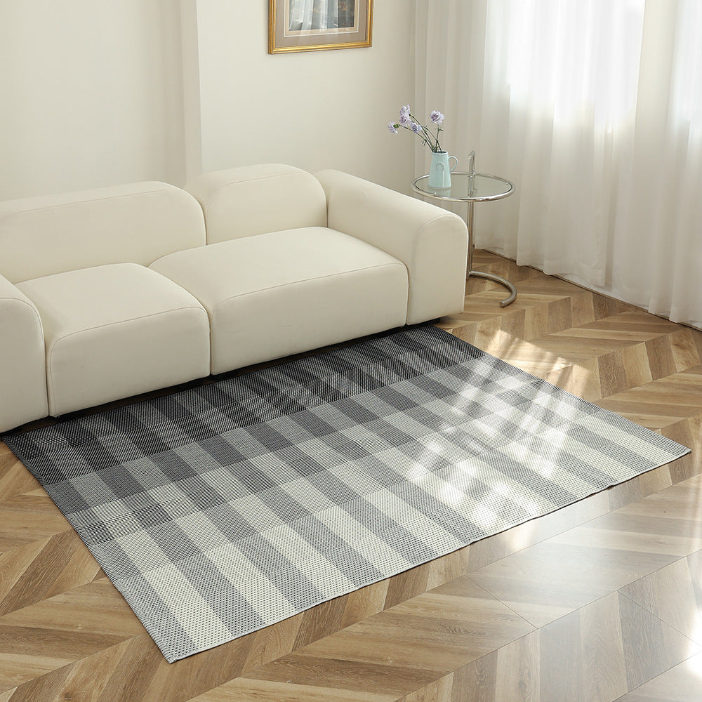Striped flat woven carpet for living room with low pile and modern striped pattern Kalsten