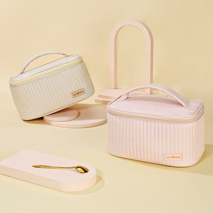 Elegant Quilted Makeup Storage Case Kalsten