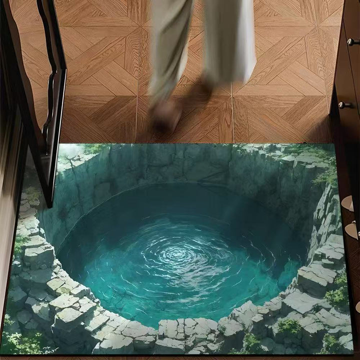 Artistic 3D Optical Illusion Area Rug