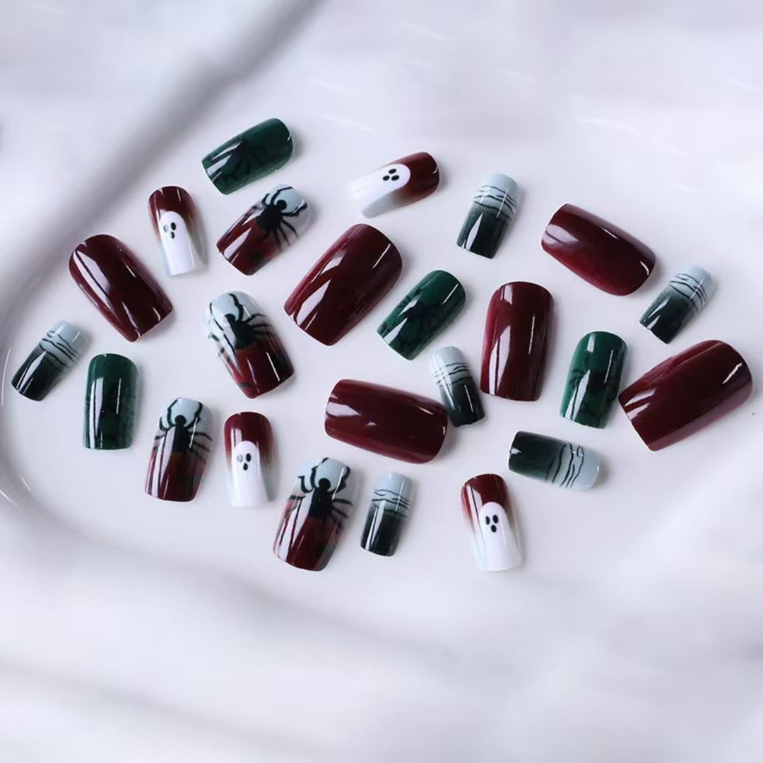 Spider Design Artificial Nails Kalsten