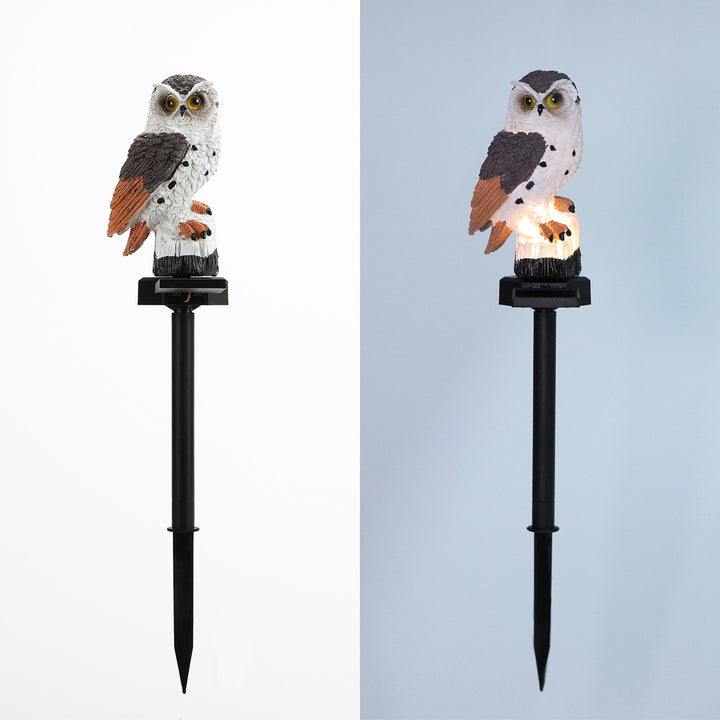 Realistic Solar-Powered Predator Owl Garden Stake With Motion Sensor Kalsten