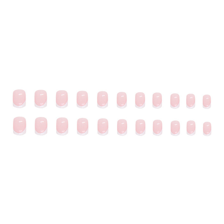 Elegant French Tip Acrylic Nail Set Kalsten