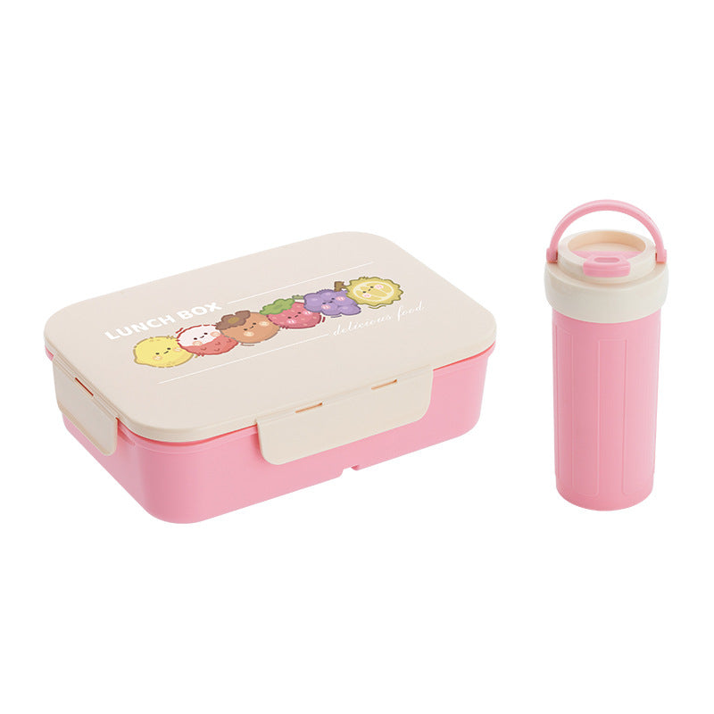 Cute Illustrated Lunch Box Set