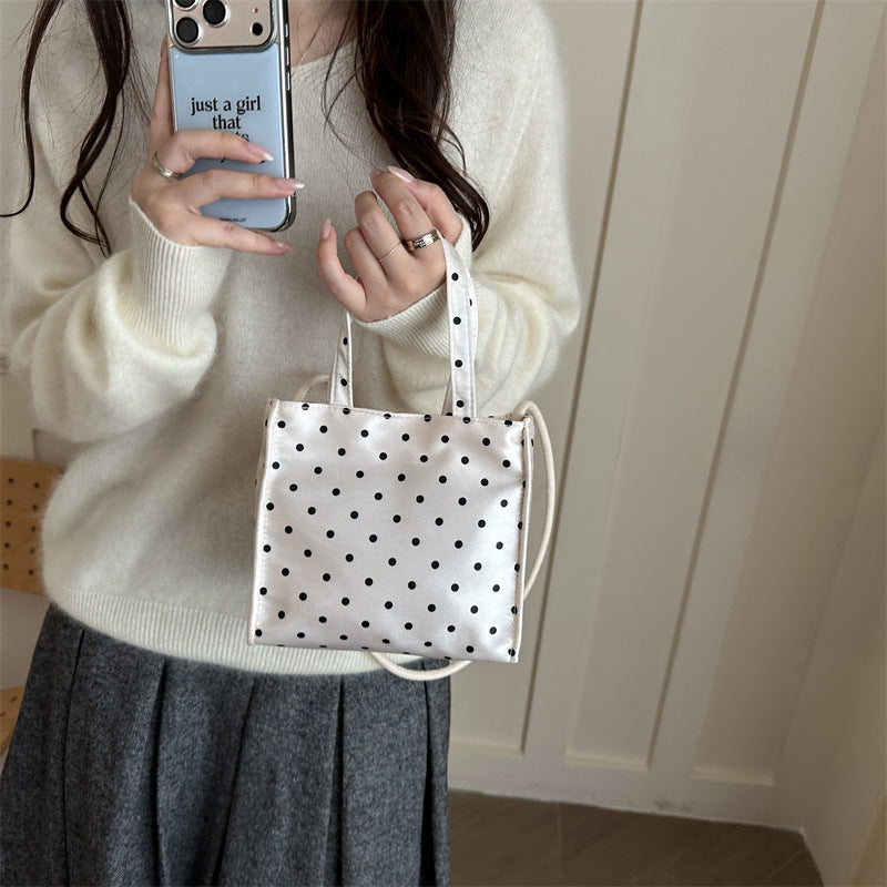 Charming Polka Dot Mini Handbag
