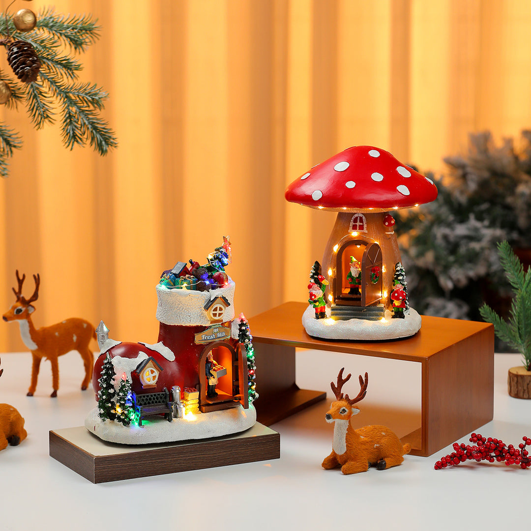 LED Illuminated Christmas Gingerbread House Decoration Kalsten