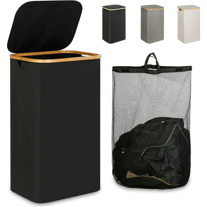 Multifunctional laundry storage box with bamboo lid Kalsten