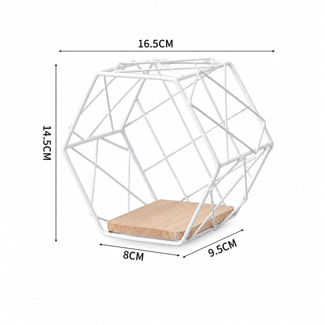 Geometric Wire Shelf Organizer