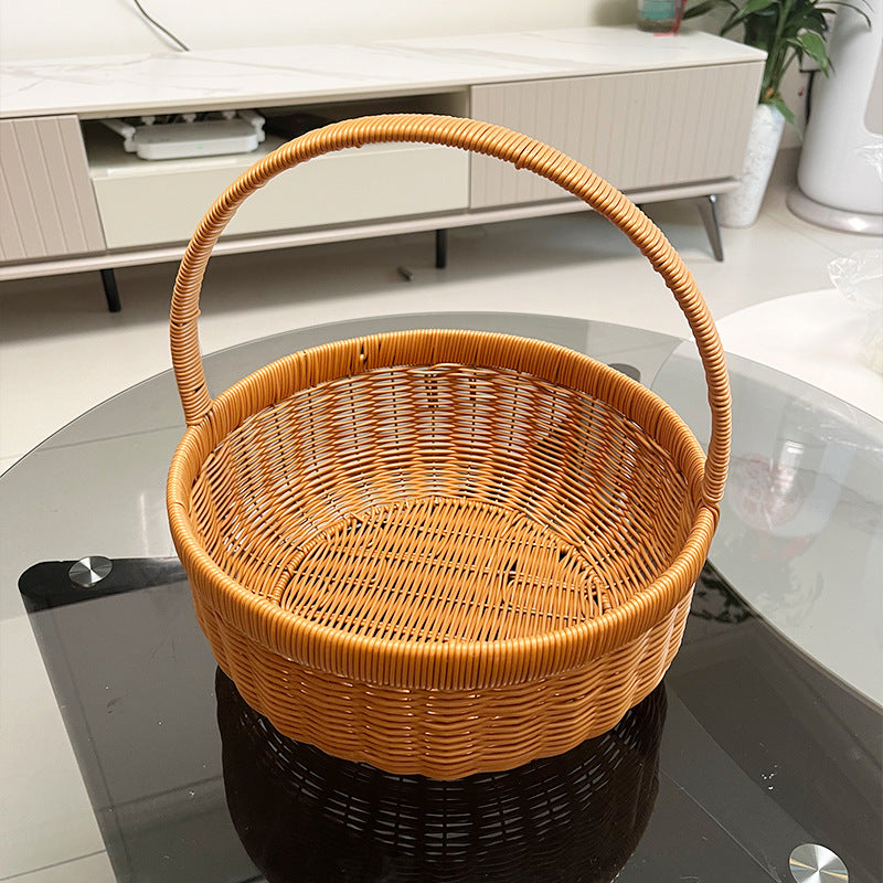 Handwoven Natural Decorative Basket Kalsten