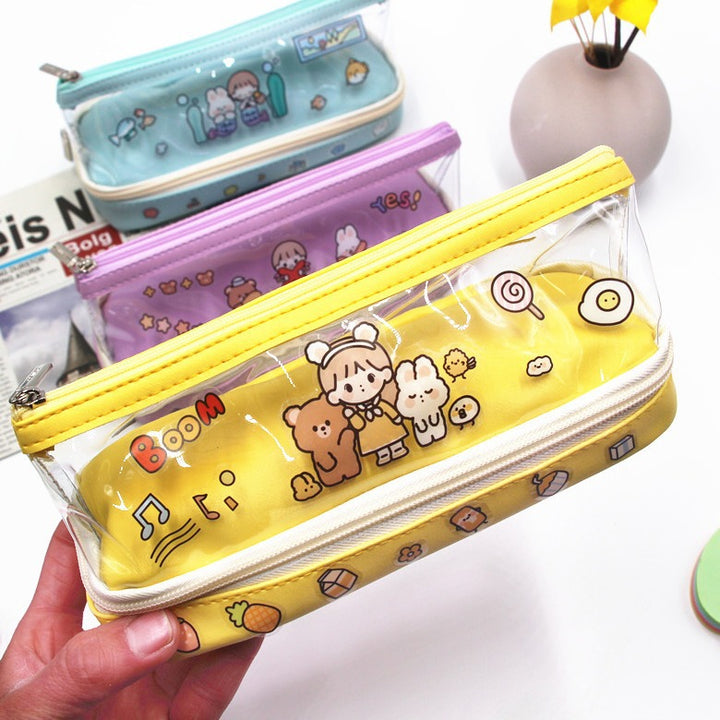 Fun Cartoon-Themed Zippered Pencil Case Kalsten