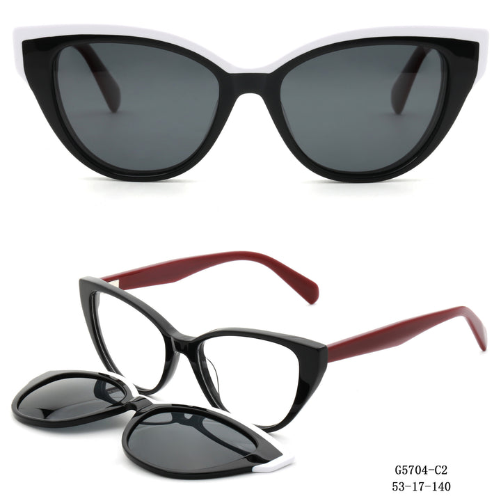Women's Cat-Eye Sunglasses with Removable Lenses Kalsten