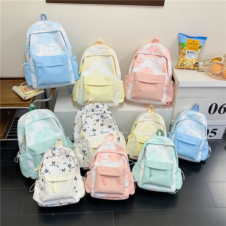 Butterfly Print Backpack Kalsten
