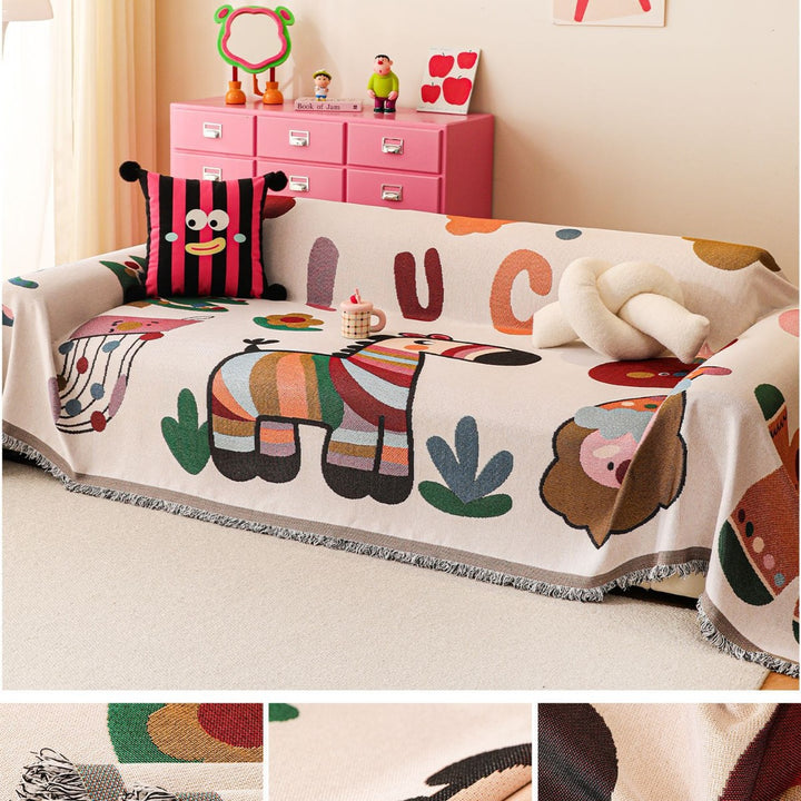 Decorative Animal Print Throw Blanket