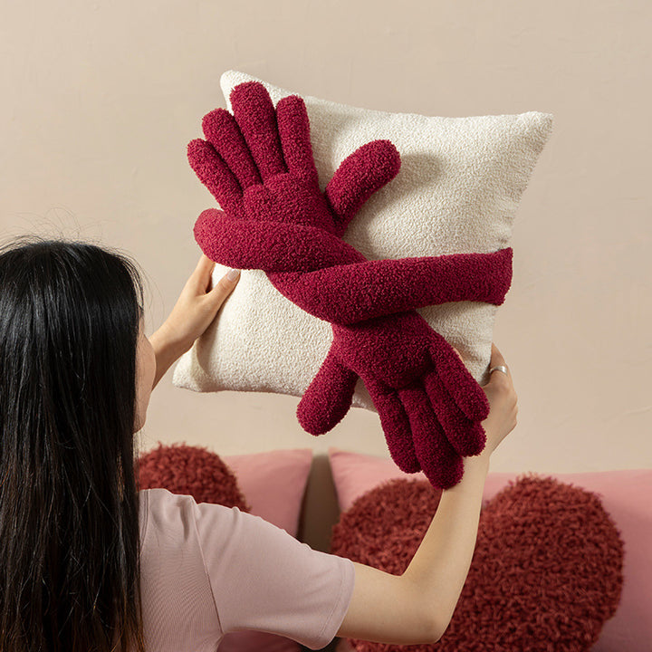 Cozy bouclé fleece gloves with warming thermal lining Kalsten