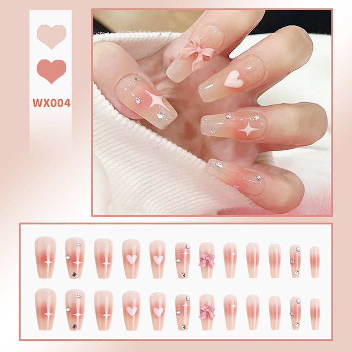 Elegant Nail Art with Glitter and Rhinestones Kalsten