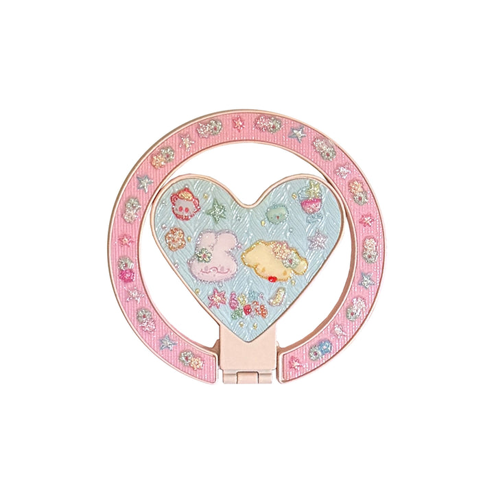 Playful hand mirror in heart design Kalsten