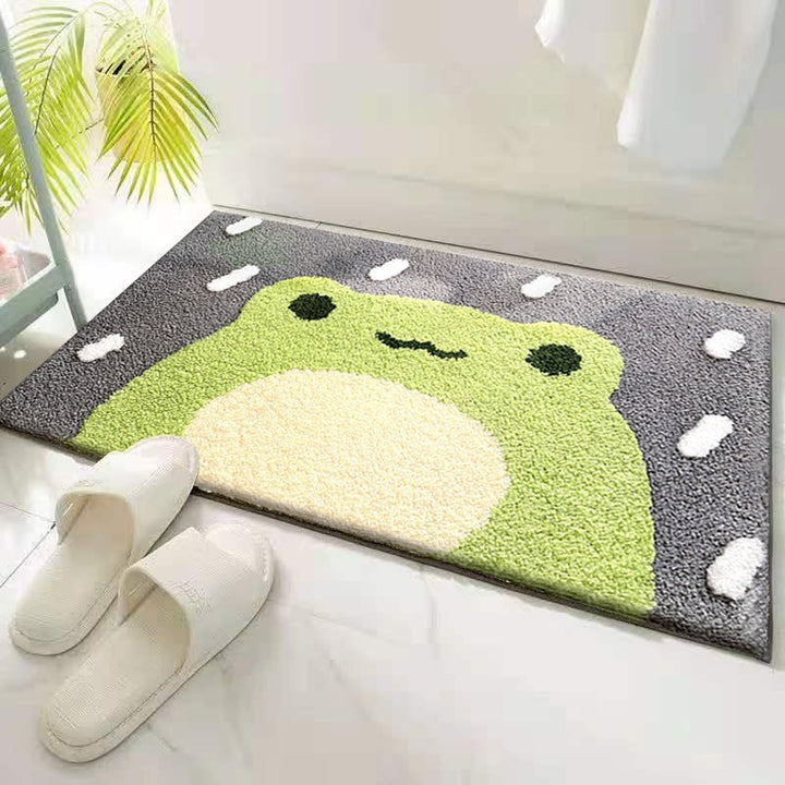 Cartoon-Like Plush Bath Mat for Home