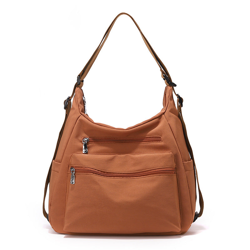 Multi-Zippered Casual Shoulder Bag Kalsten