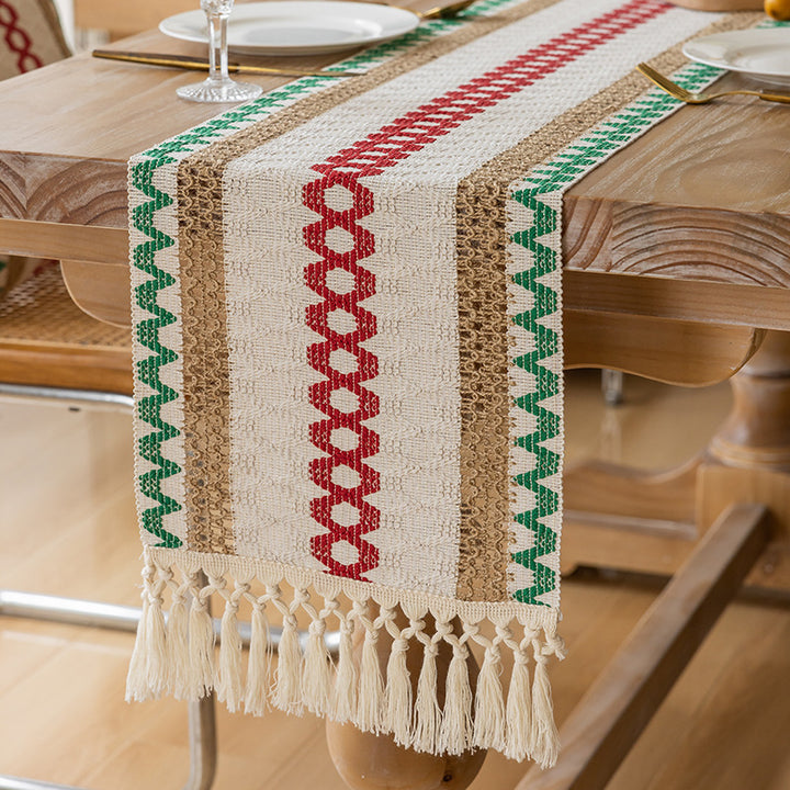 Bohemian Style Fringe Tablecloth