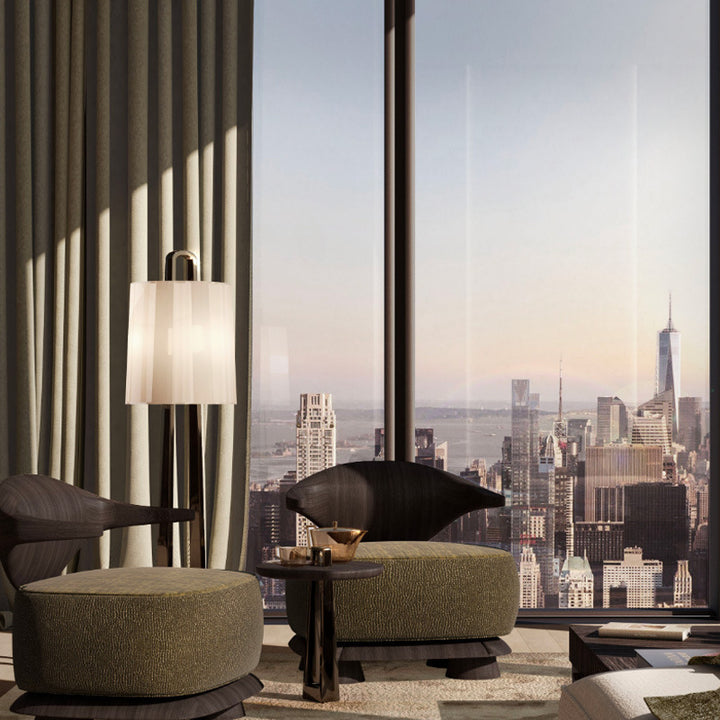 Modern Adjustable Floor Lamp with Unique Geometric Base