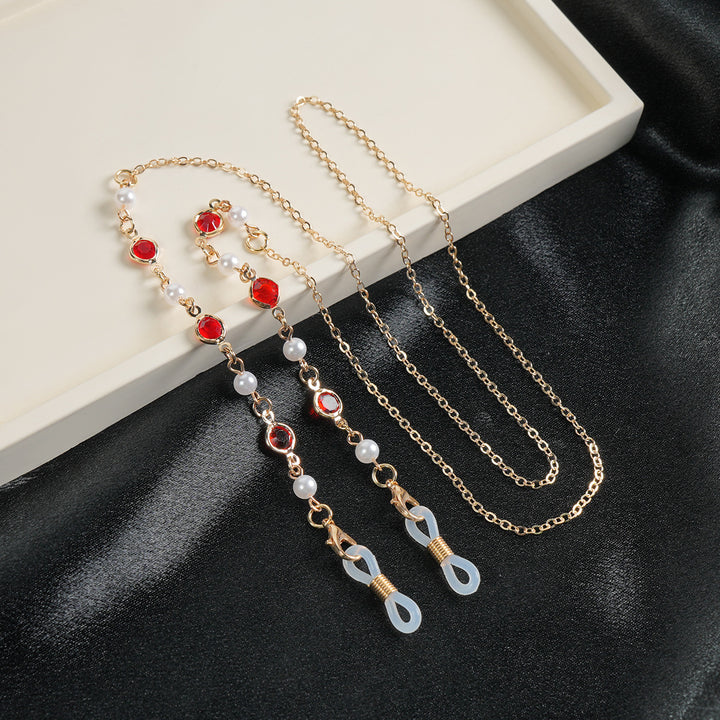 Elegant Gemstone Eyewear Chain Kalsten