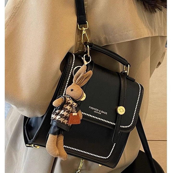 Vintage-Inspired Structured Crossbody Bag Kalsten