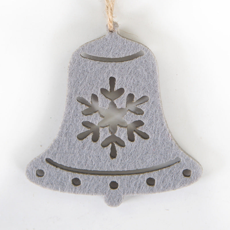 Decorative Christmas star pendant made of felt