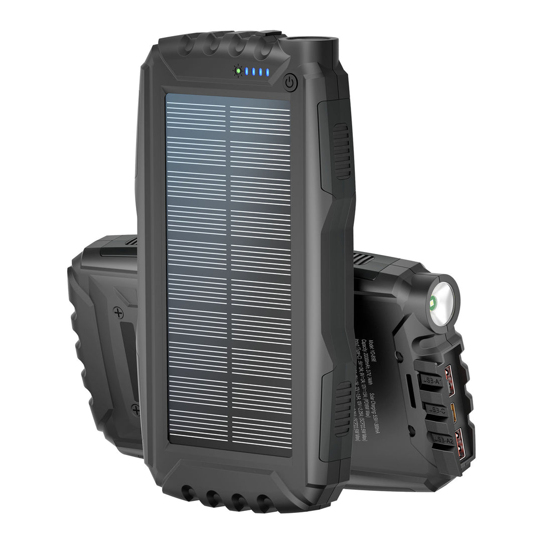 Solar-powered power bank with flashlight and fast charging function Kalsten