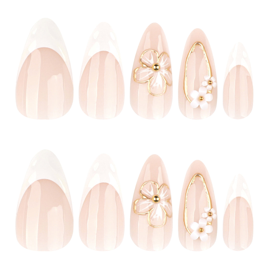 Elegant and artistically designed stiletto nails Kalsten