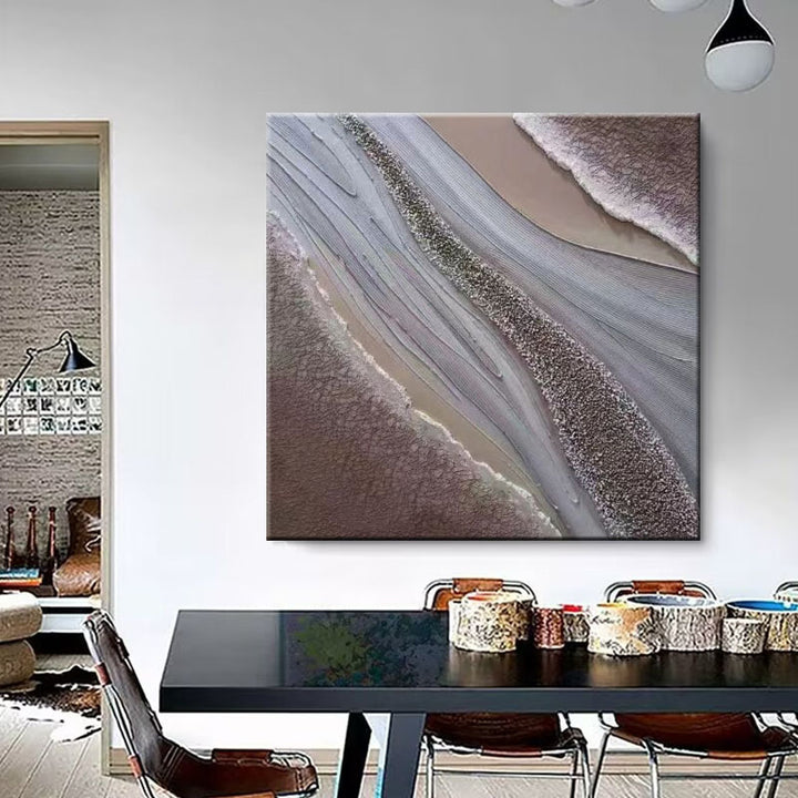 Textured Abstract Landscape Canvas Artwork