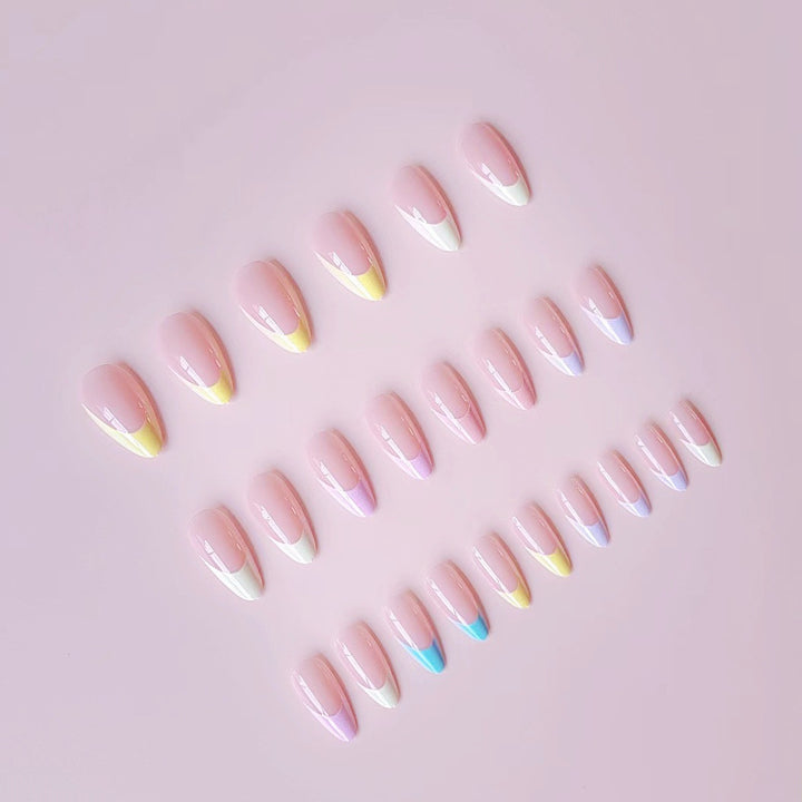 Artificial nail set in modern gradient design Kalsten