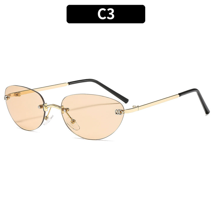 Elegant Geometric Cat-Eye Sunglasses