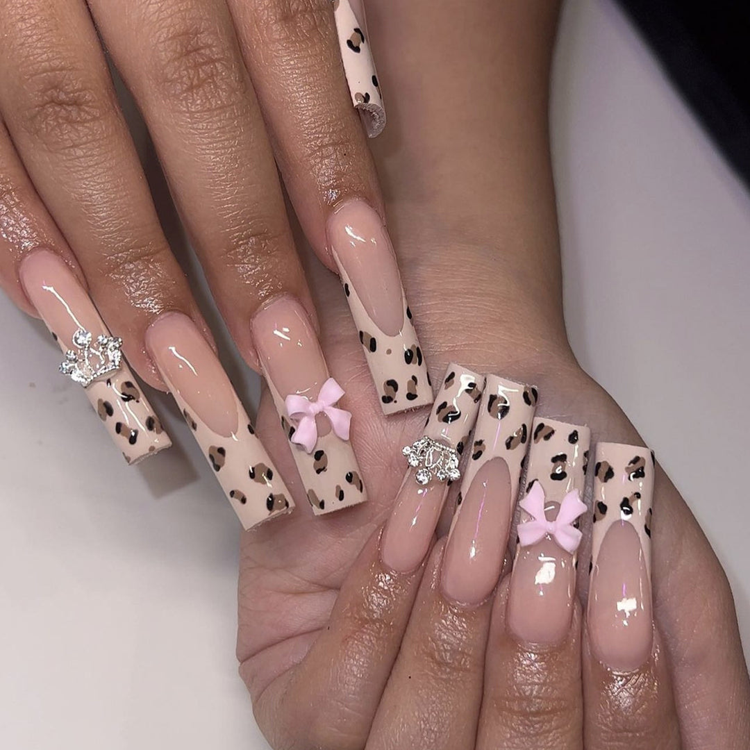 Animal Print Glam Press-On Nails Kalsten