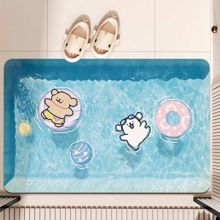 Cartoon-Themed Area Mat for Indoor Home Decor