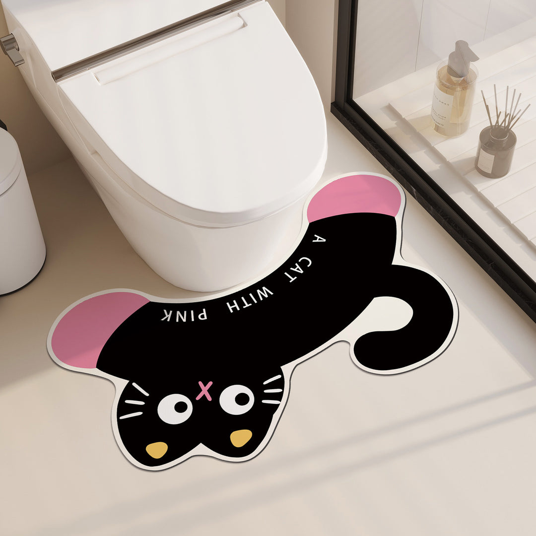 Playful Dog-Themed Bath Mat Kalsten