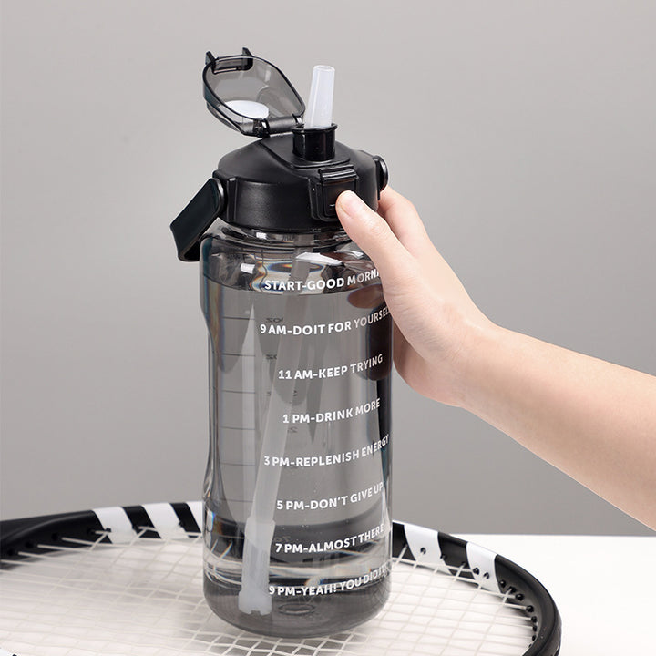 Women's Motivational Water Bottle with Time Markers Kalsten