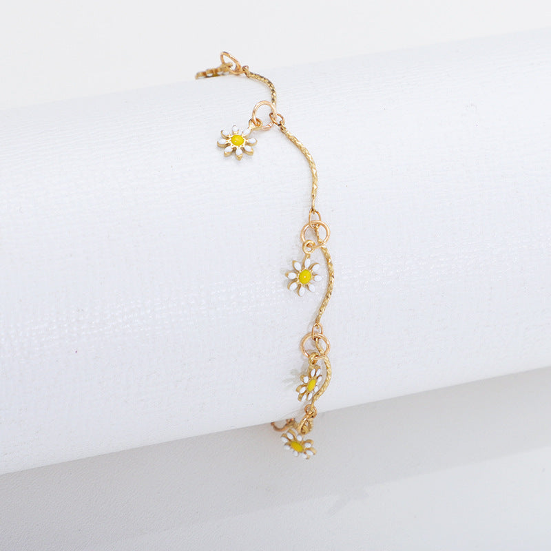 Floral Charm Anklet Kalsten