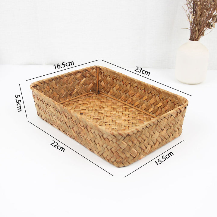 Woven Rectangular Storage Basket