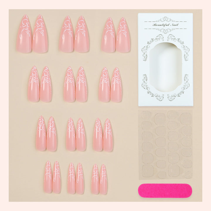 Elegant Stiletto Press-On Nail Art Set Kalsten