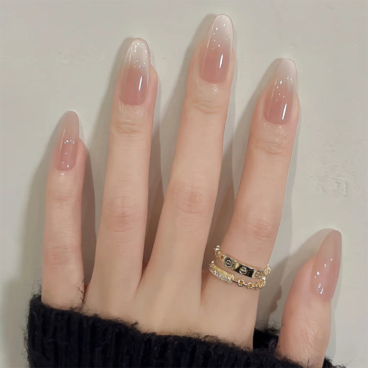 Acrylic nail set with elegant French design Kalsten