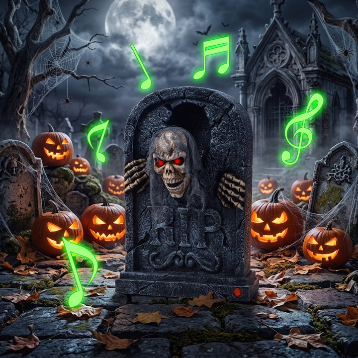 Electric Tombstone Ghost Decoration Kalsten
