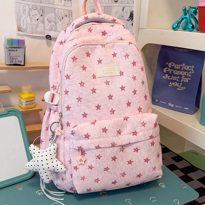 Fun Star-Printed School Backpack Kalsten