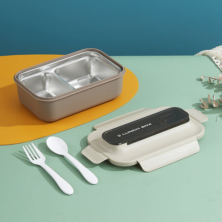 Versatile Leak-Proof Bento Lunch Box with Built-In Utensil Set