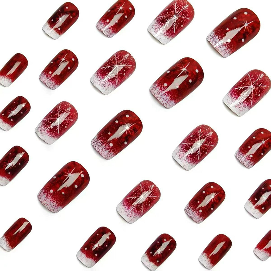 Festive Glittering Ombre Nail Art Kalsten