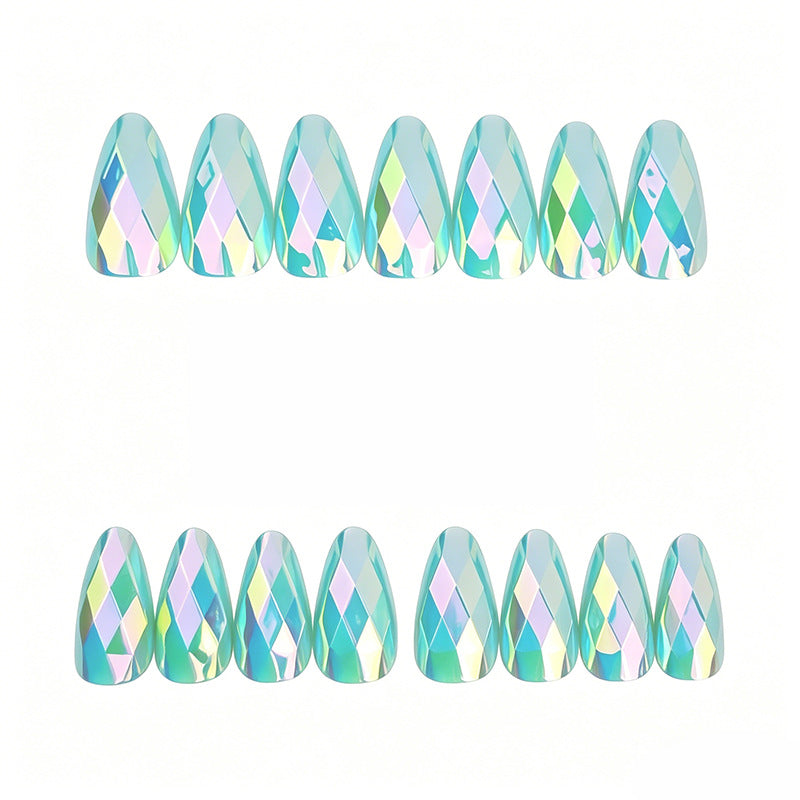 Elegant Geometric Design Nail Art Extensions Kalsten