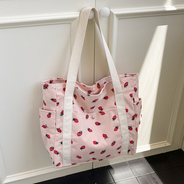 WoFloral Patterned Canvas Shopping Tote Bag Kalsten