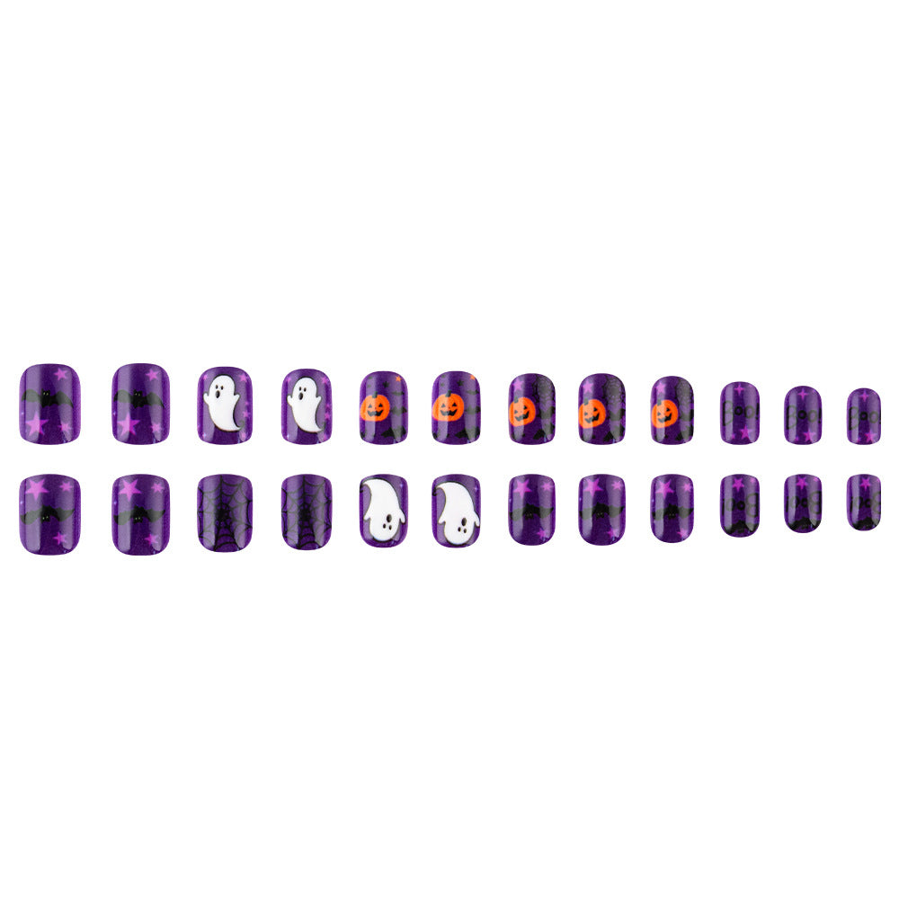 Halloween-Themed Press-On Nail Art Kalsten