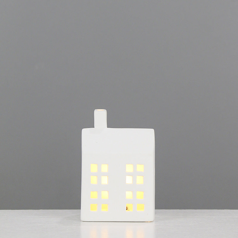 Decorative Ceramic House Candle Holder Kalsten