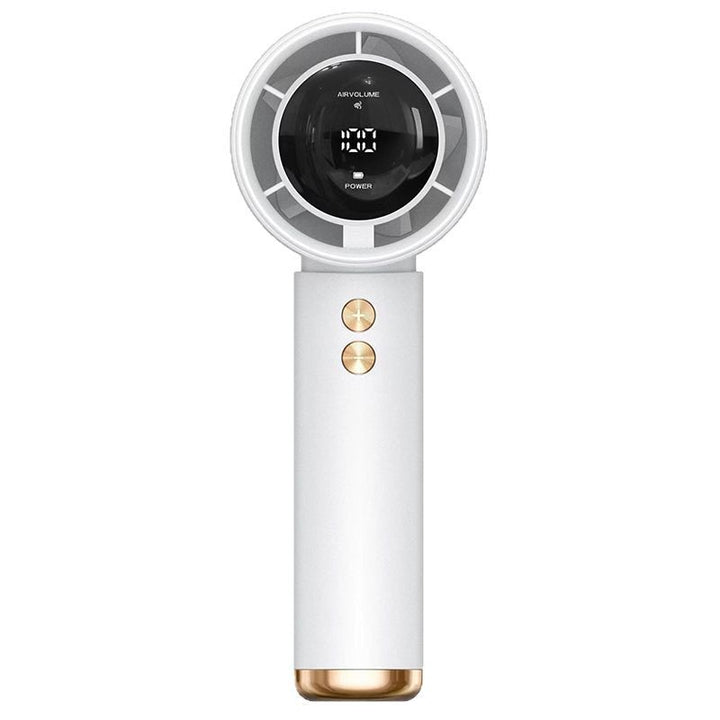 Ladies handheld fan with digital speed control and LED display Kalsten