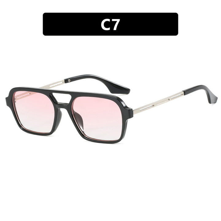 Women's striking square sunglasses with transparent frame Kalsten