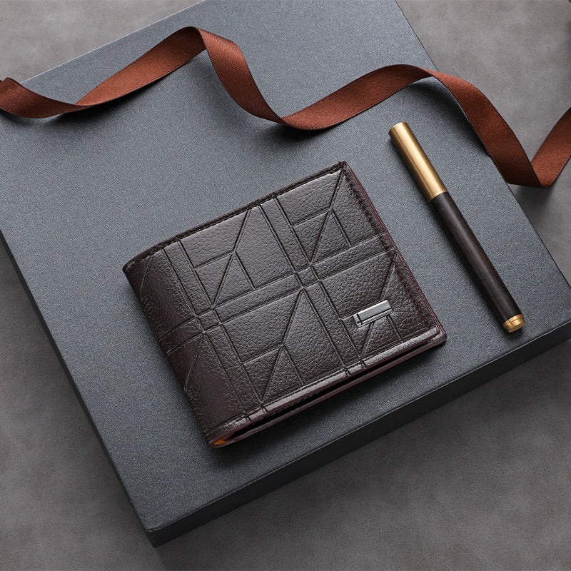 Textured Leather Passport Holder Kalsten
